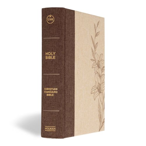 CSB Single-Column Wide-Margin Bible, Cream Cloth Over Board