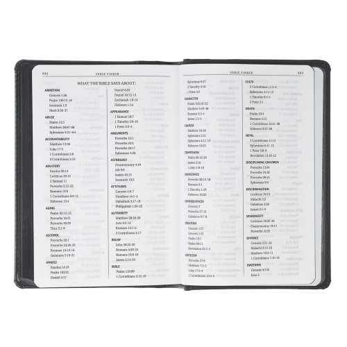 Black and Gray Lion Faux Leather Hardcover Compact King James Version Bible