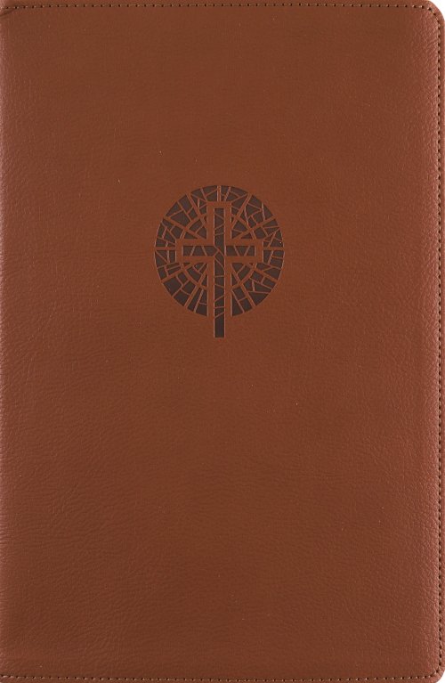 NRSVue, Single-Column Reference Bible, Leathersoft, Brown, Comfort Print