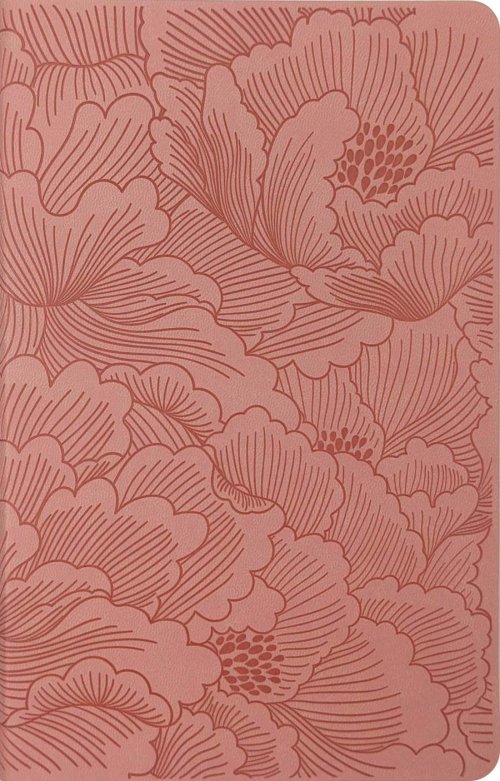 Premium Gift Bible NLT, Filament Enabled (LeatherLike, Dusty Pink Petals, Red Letter)