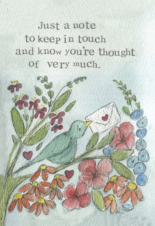 Thinking of you Keep in touch single card