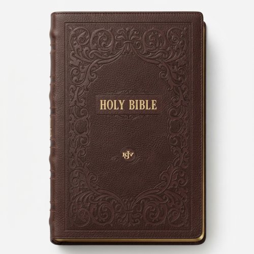 KJV Bible Giant Print Standard-size Full-grain Leather, Dark Brown