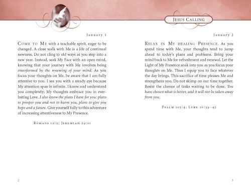 Jesus Calling, Pink Leathersoft, with Scripture References