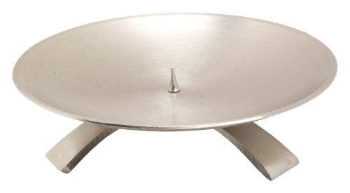 Nickel Plated Candlestand with Small Thorn D 13 cm