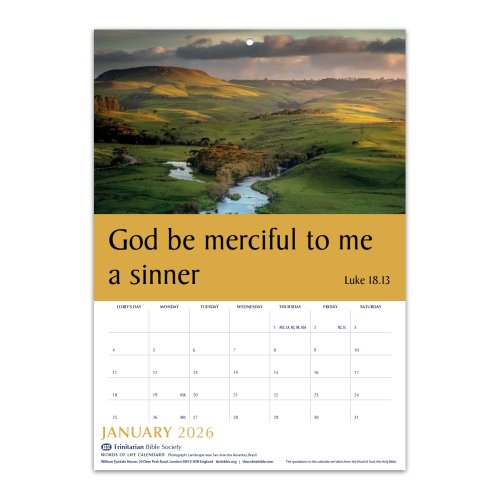 English Words of Life Calendar 2026