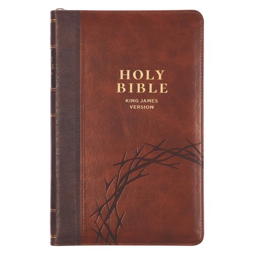 KJV Bible Deluxe Gift Faux Leather, Amazing Grace, Two-tone w/zipper  Isa. 53:5