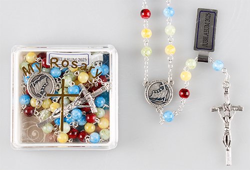 Jubilee 2025 Glass Missionary Rosary