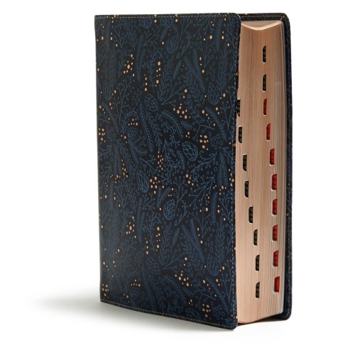 CSB Study Bible, Navy LeatherTouch, Indexed
