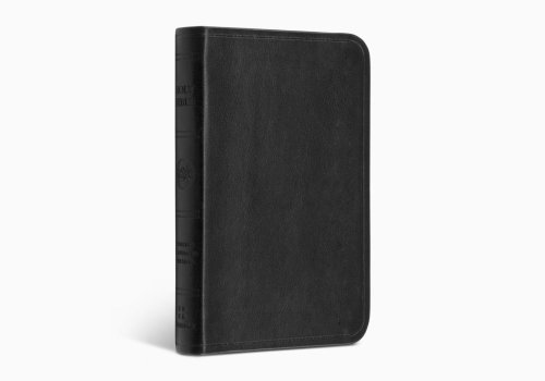 ESV Vest Pocket New Testament with Psalms and Proverbs, Red Letter (TruTone, Black)