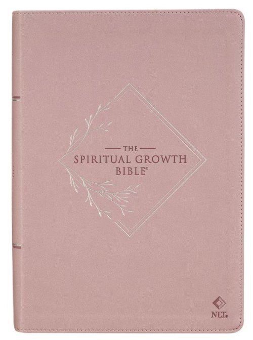 NLT, The Spiritual Growth Bible Faux Leather, Dusty Mauve