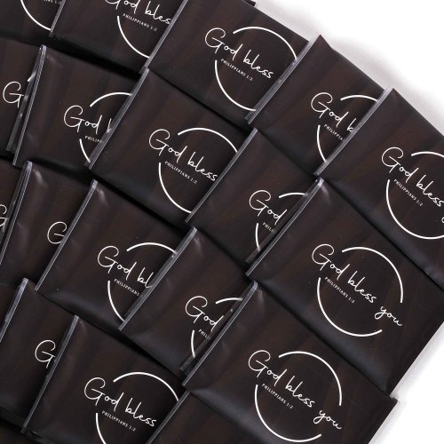 Tissues - God Bless You Dark Grey (Pack of 30)