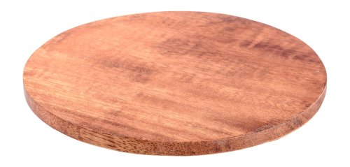 Dark Wood Candle Plate D 14 cm