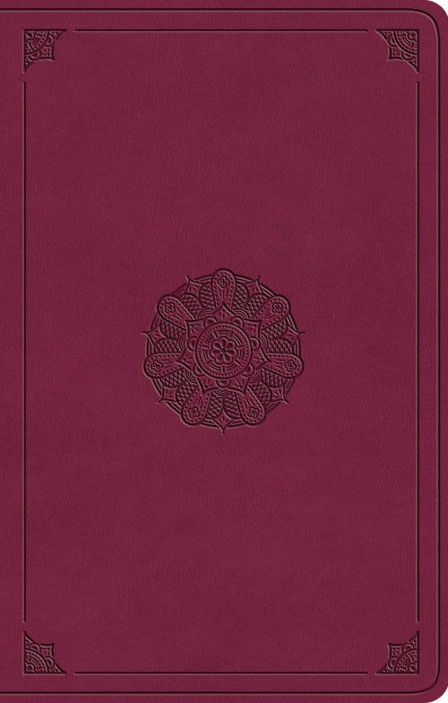 ESV Premium Gift Bible (TruTone, Raspberry, Emblem Design)