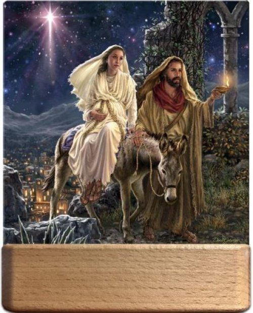 Night Light/Plaque-LED-Journey To Bethlehem (7"H) (#N25003)