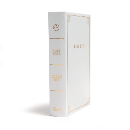 CSB Family Bible, White LeatherTouch Over Board
