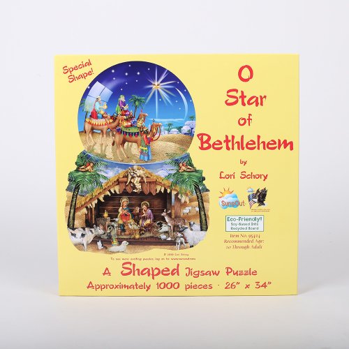 O Star Of Bethlehem Shaped Jigsaw Puzzle - 1000 Pieces