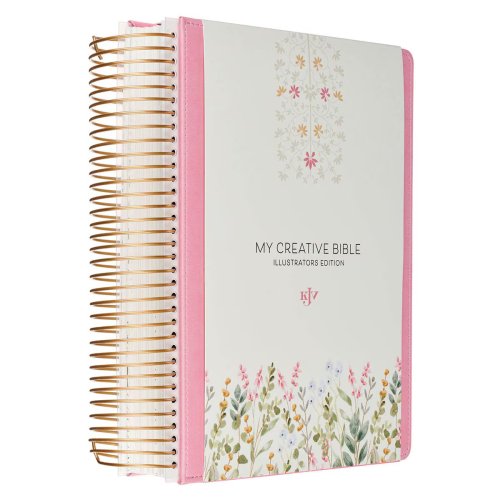 KJV Pink Faux Leather Hardcover My Creative Bible Illustrators Edition