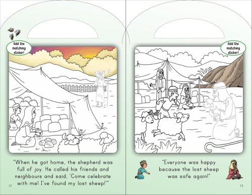 Stick and Colour Bible Stories: The Lost Sheep - With Colour Stickers