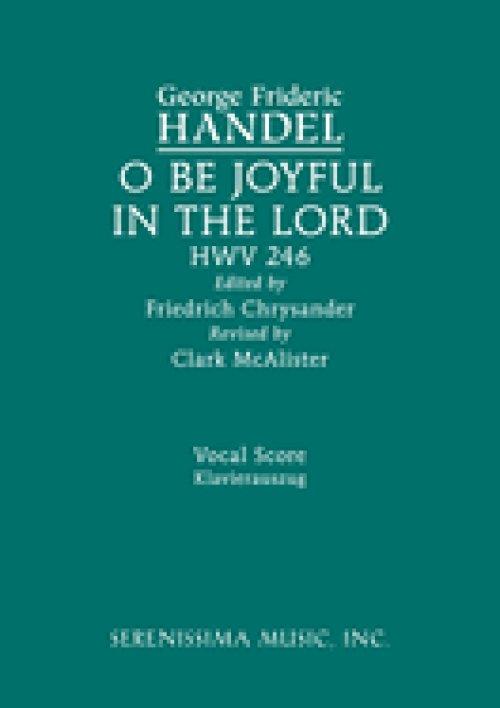 O be joyful in the Lord, HWV 246: Vocal score