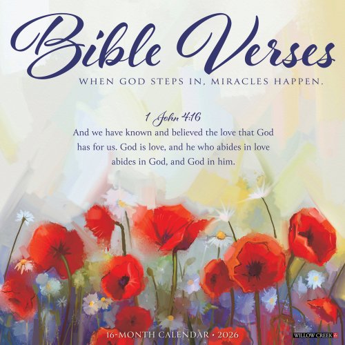 Bible Verses 2026 Wall Calendar