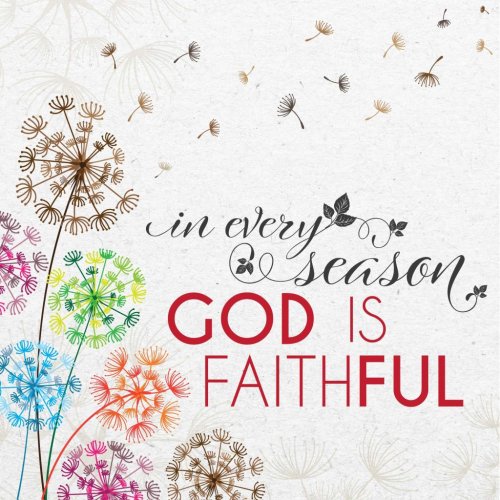 God Is Faithful Seeded Card
