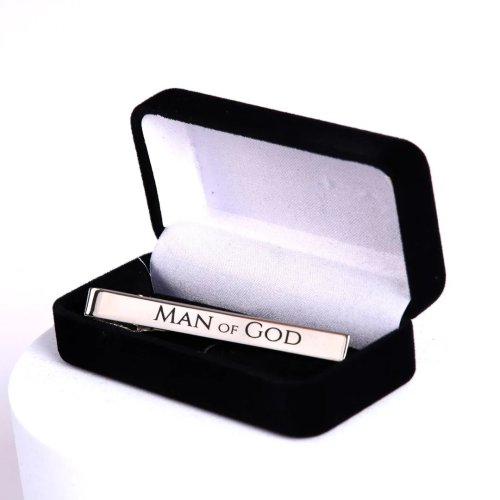 Tie Bar Man Of God Silver