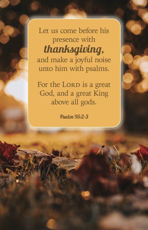 Thanksgiving Bulletin: Let Us Come (Package of 100)