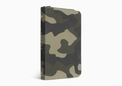 ESV Compact Bible (Canvas with Zipper, Camo Design)