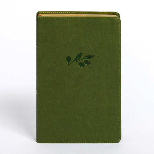 CSB Personal Size Giant Print Bible, Olive, Indexed