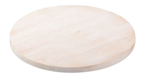 Light Wood Candle Plate D 14 cm