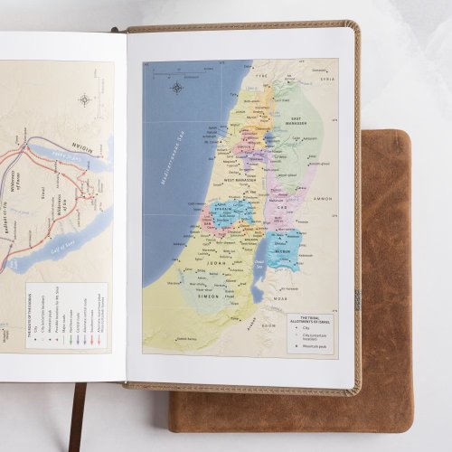 KJV Large Print Personal Size Reference Bible, Earthen Suede