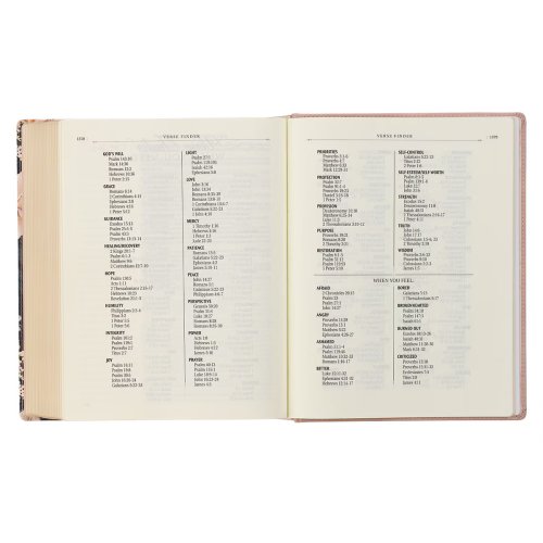 Dusty Peach Faux Leather Hardcover Large Print King James Version Note-taking Bible