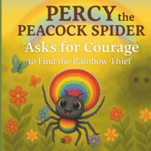 Percy the Peacock Spider Asks for Courage to Find the Rainbow Thief
