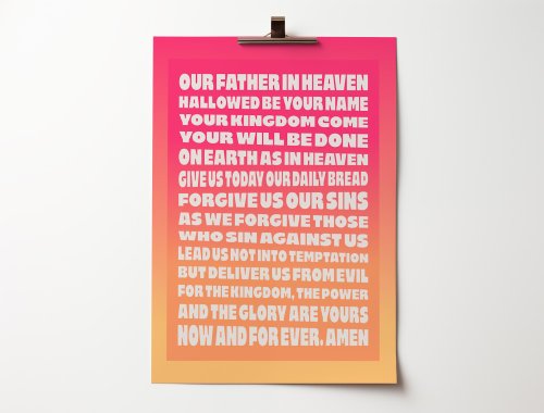 The Lords Prayer Poster
