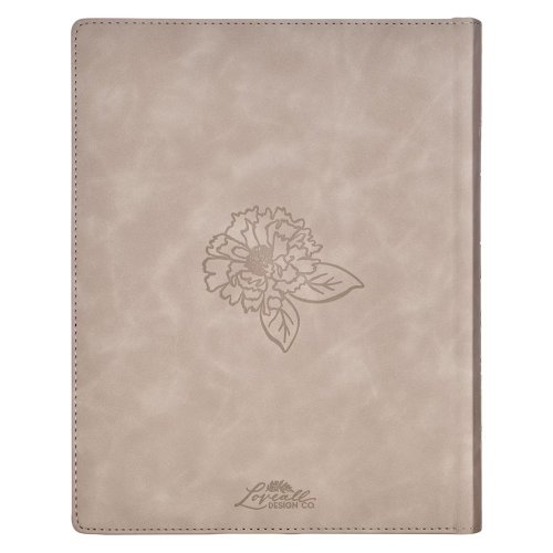 Trust Taupe Faux Leather Large Print King James Version Note-taking Bible - Proverbs 3:5