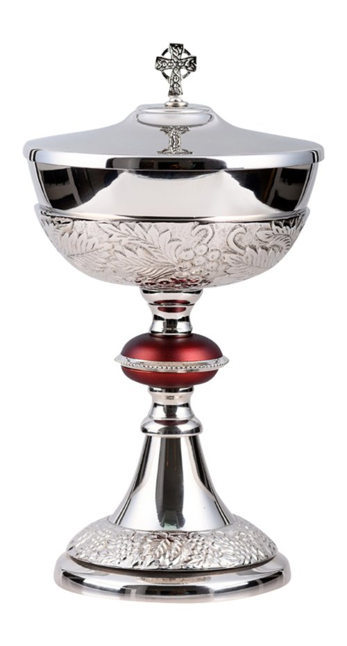 Ciborium with Gold Plated Inside H 27 cm