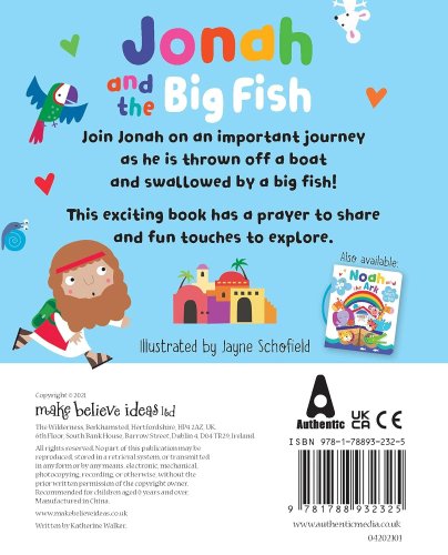 Jonah and the Big Fish with Touch and Feel and Carry Handle