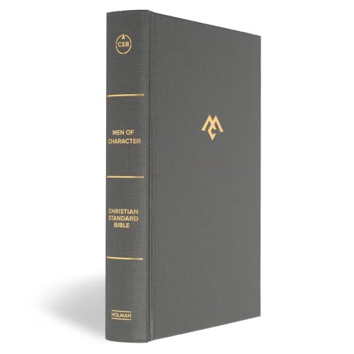 CSB Men of Character Bible, Revised and Updated, Charcoal Cloth Over Board