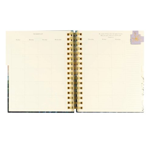 12-Month Undated Planner: Iceland Theme, Spiral