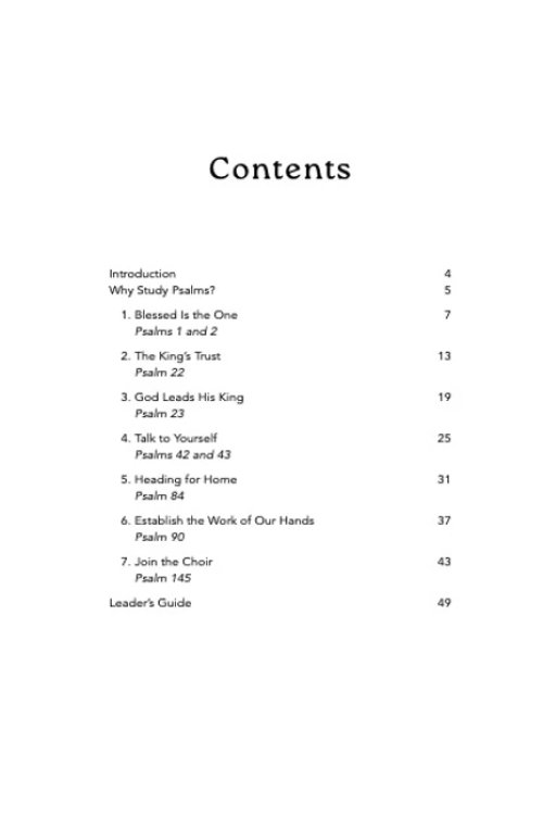 Psalms: Singing with Jesus