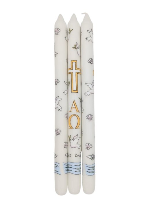 Baptism Candle - Alison Gardiner Exclusive Design