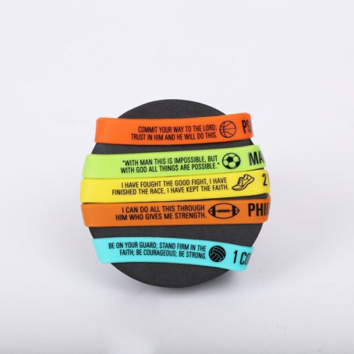 Sports Scripture Bracelets - Pack of 24