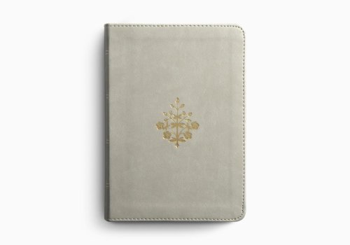 ESV Large Print Compact Bible, Red Letter (TruTone, Stone, Branch Design)