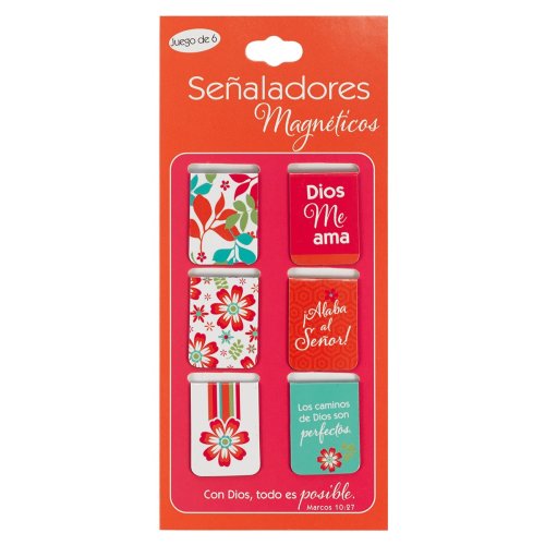 SPANISH-MAGNETIC BOOKMARKS-MARK 10:27 (SET OF 6)