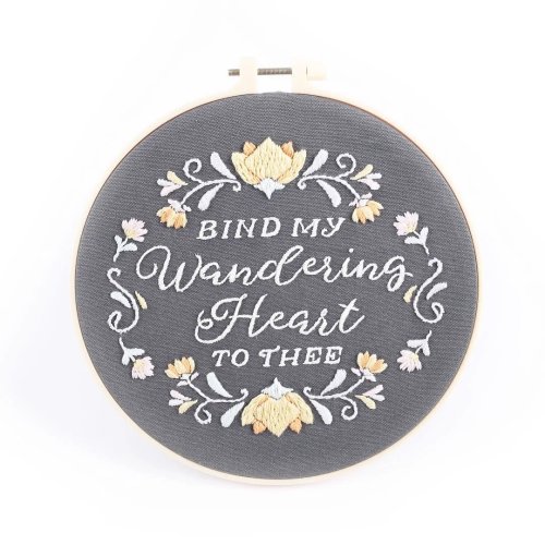 Bind My Wandering Heart Embroidery Kit - 20.5cm