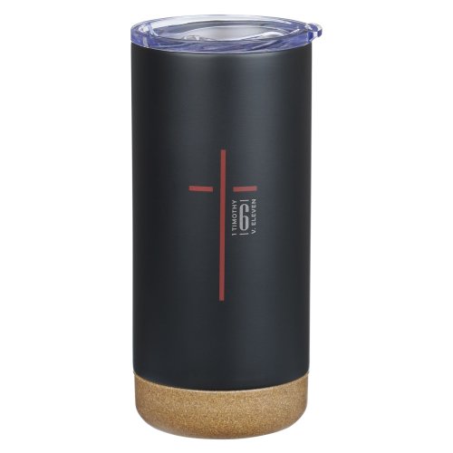 Tumbler SS Black Cross 1 Tim. 6:11
