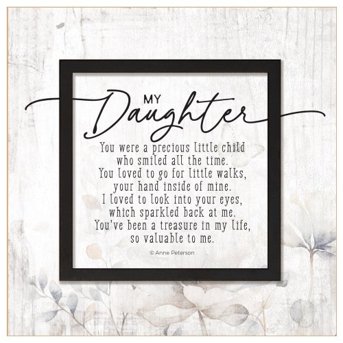 Plaque-Layered Grace-My Daughter (6 x 6)