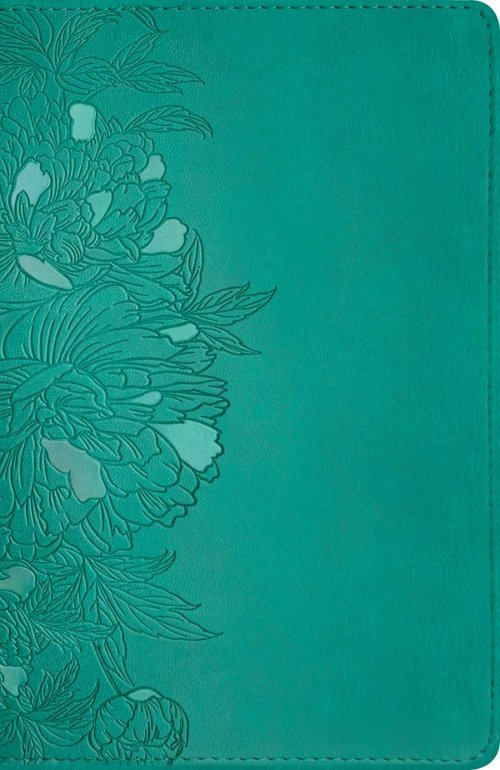 NLT Super Giant Print Bible, Filament-Enabled Edition (Leatherlike, Peony Rich Teal, Red Letter)