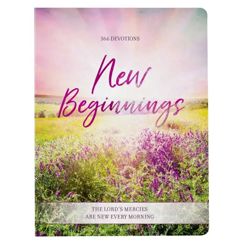 Devotional New Beginnings Pink Floral Softcover