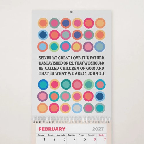 2027 Christian Wall Calendar